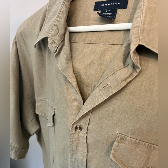 Mantles Sz L Linen and Hemp men’s short sleeve - Picture 4 of 6